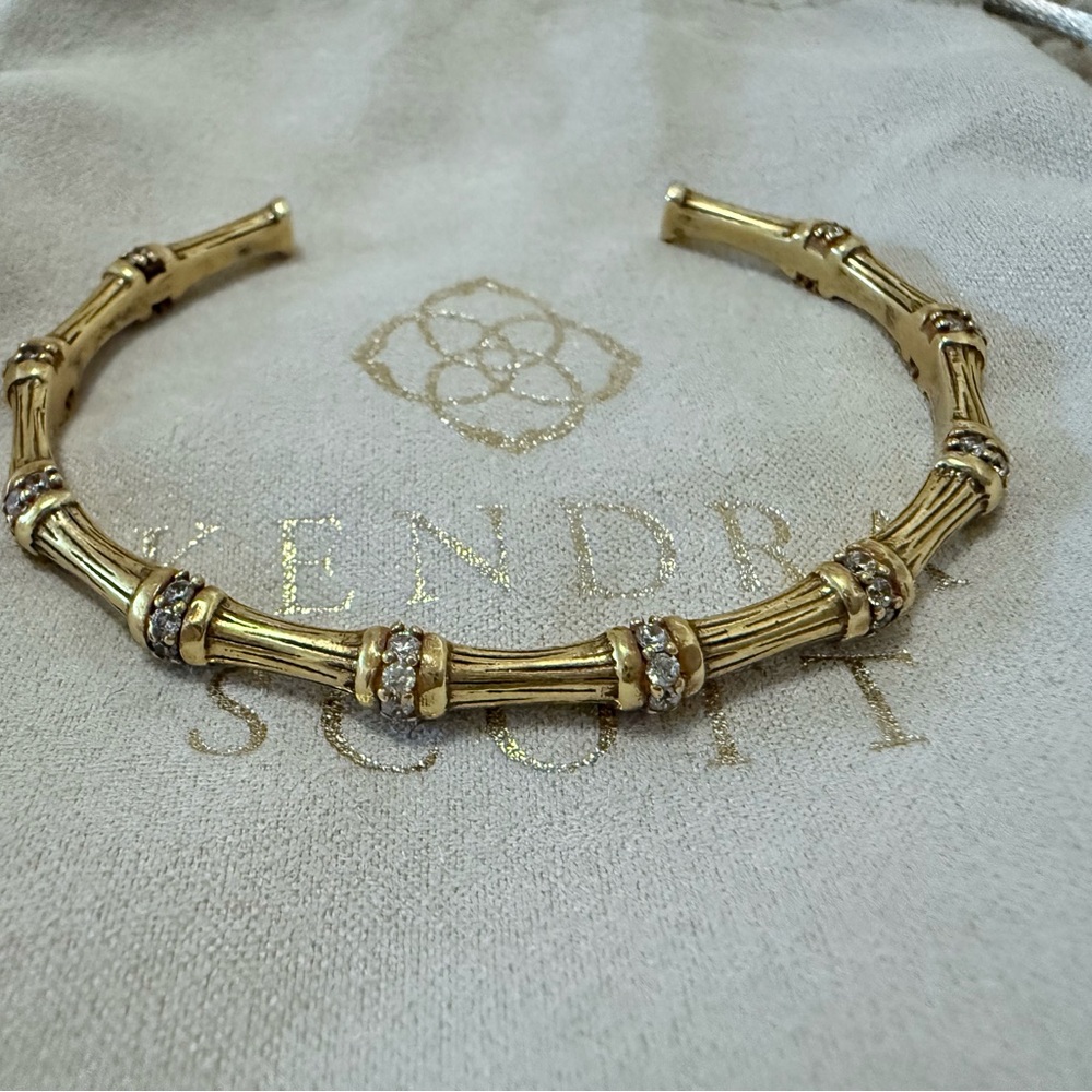 Kendra Scott Maura Bamboo Gold Cuff